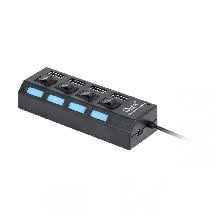 USB Hub Quer 3.0 4 Ports με Διακόπτη