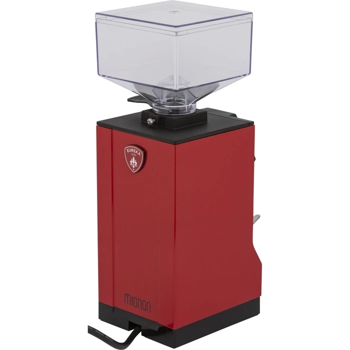 Eureka Mignon Silenzio 55 On Demand Coffee Grinder, 260W, 55mm Flat Burrs, 300g Hopper, Red
