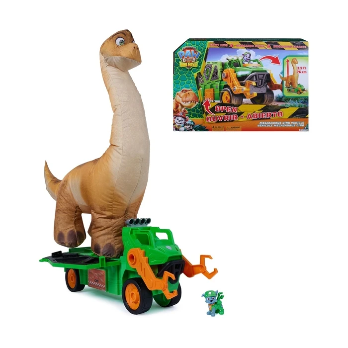 Spin Master Paw Patrol: The Dino Movie - Megasaurus Dino Vehicle (αυτοκινητάκι με Rocky)