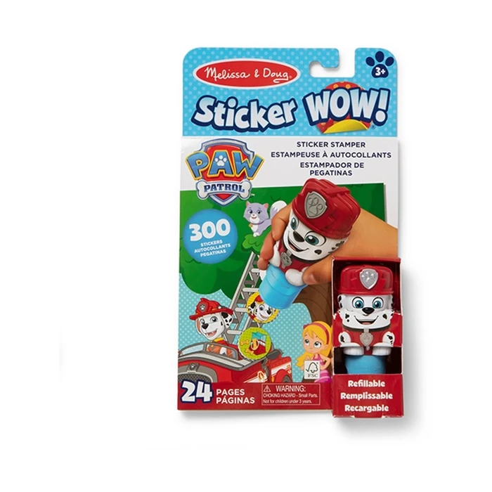 Melissa & Doug Sticker WOW! PAW Patrol Marshall - Σετ Αυτοκόλλητων & Σφραγίδα