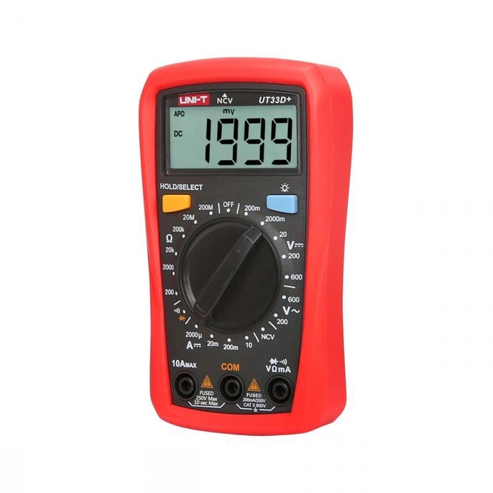 Πολύμετρο Uni-T UT33D+ ψηφιακό AC/DC με μέτρηση αντίστασης και NCV