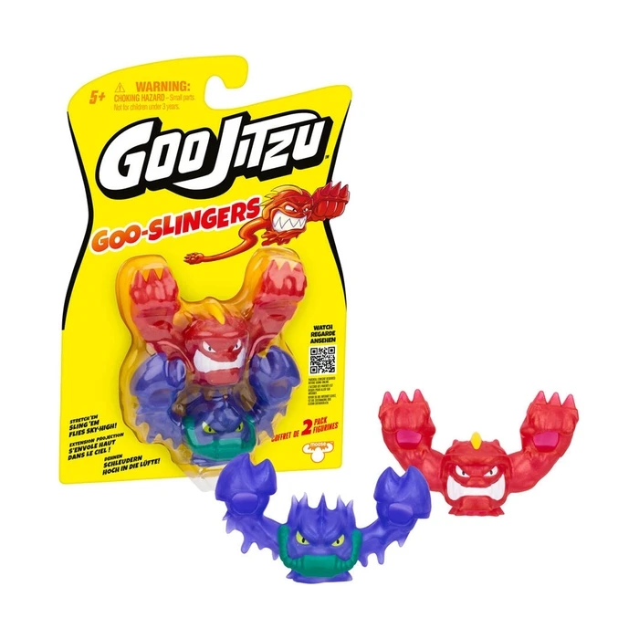 Giochi Preziosi GooJiTzu: Goo-Slingers - Τεντώσέ τα Εκτόξευσε τα Πετούν Ψηλά! 2Pack (GJT79000)