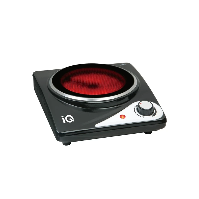 Επιτραπέζια Εστία IQ KC-1236 Κεραμική Μονή Μαύρη 1000W