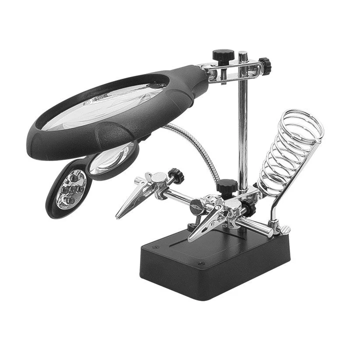 Βάση με Μεγεθυντικό Φακό Zhongdi Κολλητηριού ZD-126-3