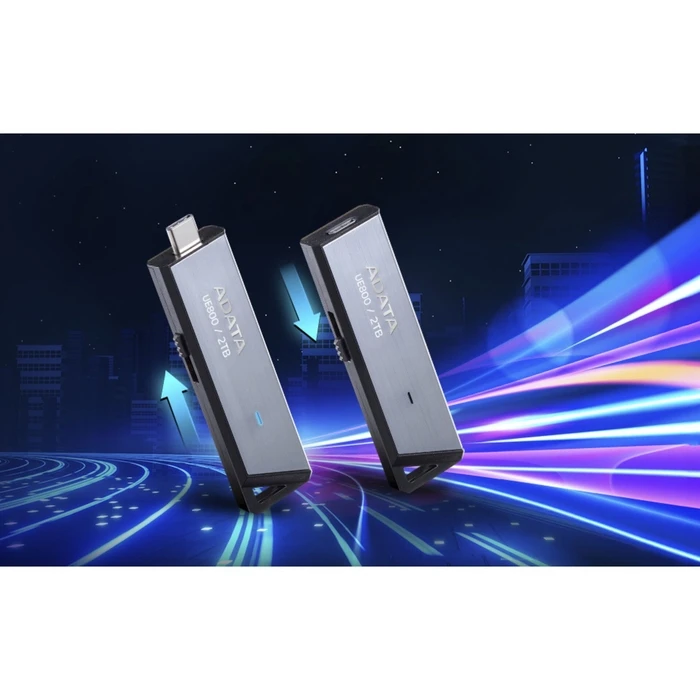 Adata Elite UE800 2.0TB USB 3.2 USB-C Flash Drive Silver
