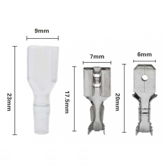 Insulated terminal set 2.8 mm E5938 (200 pcs)