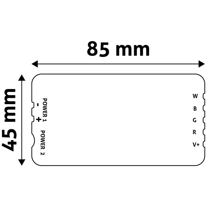Ελεγκτής LED Avide 12V 288W RGB+W 4 Ζωνών
