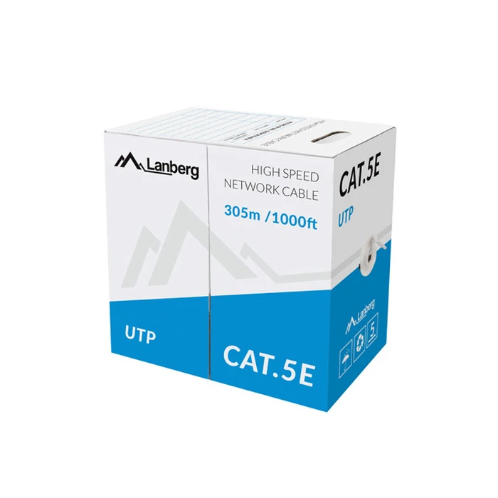 Καλώδιο Δικτύου Lanberg LCU5-11CC-0305-S 305 m Cat5e U/UTP (UTP) Grey