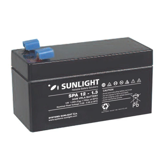 Μπαταρία Μολύβδου SunLight 12V 1.3A