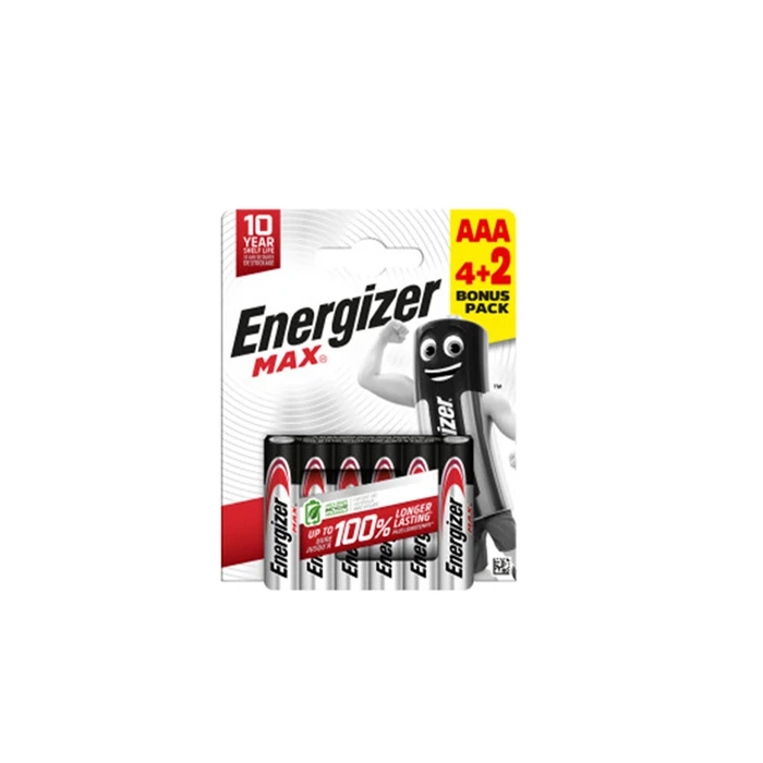 Αλκαλικές μπαταρίες AAA-LR03 MAX F016604 ENERGIZER BP6 4+2