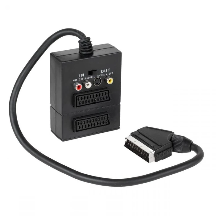 Scart Splitter σε 2xSCART + 3RCA + SVHS με διακόπτη