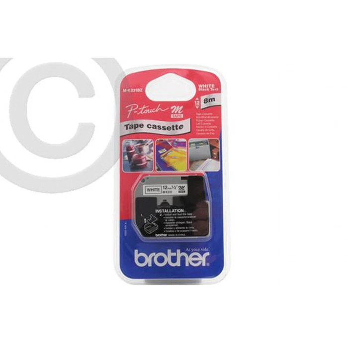 Ταινία Ετικετογράφου Brother MK231 12mm White/Black