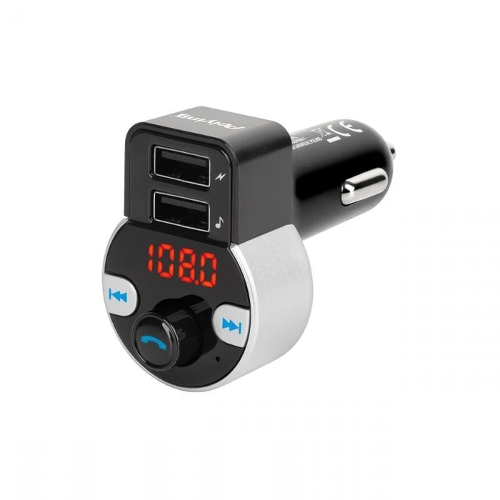 FM Transmitter Peiying με λειτουργία Bluetooth (2 υποδοχές USB)