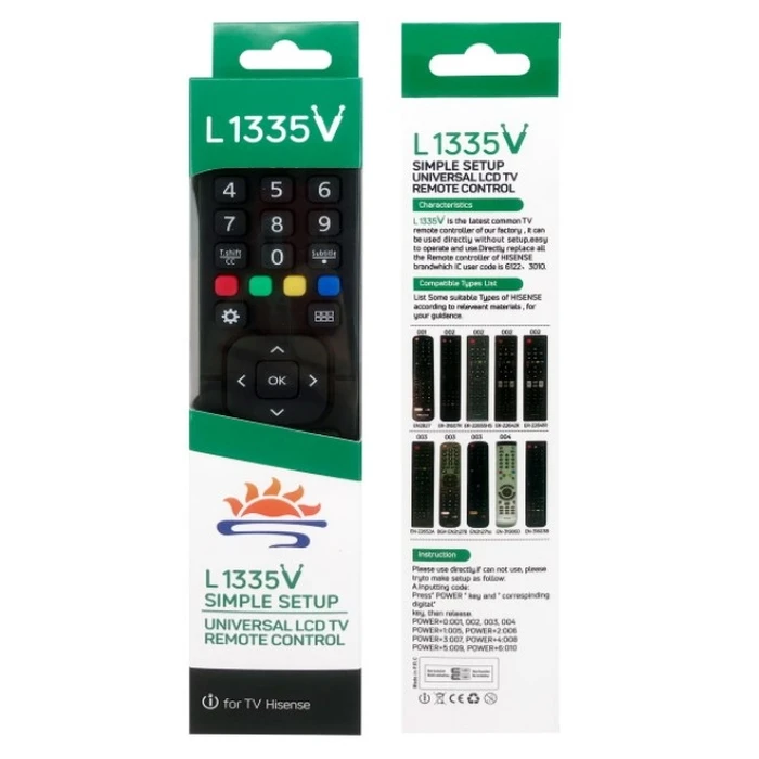 Universal Remote Control for Hisense L 1335V