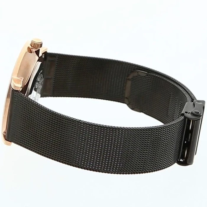 Ρολόι Unisex Bering 13436-166 (35mm) Μεταλλικό Μπρασελέ Μαύρο