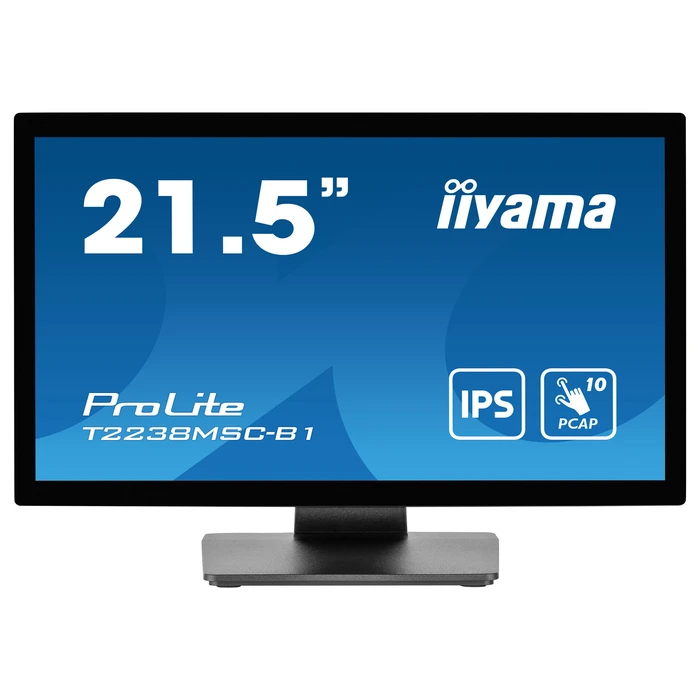 Monitor 21.5" Iiyama T2238MSC-B1 16:9 M-Touch HDMI+DP+USB retail