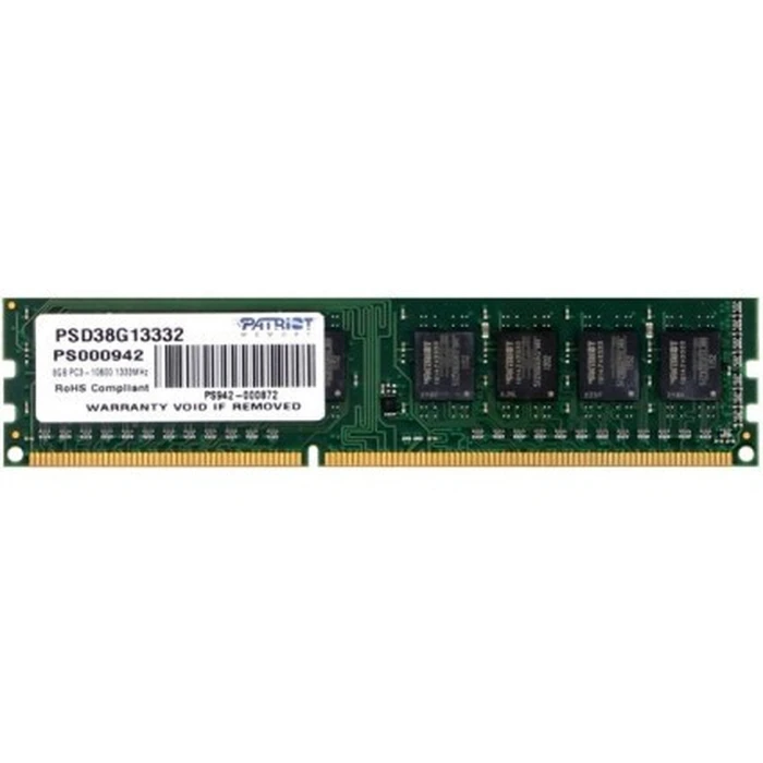 Μνήμη RAM Σταθερού DDR3 8GB Patriot SL 1333
