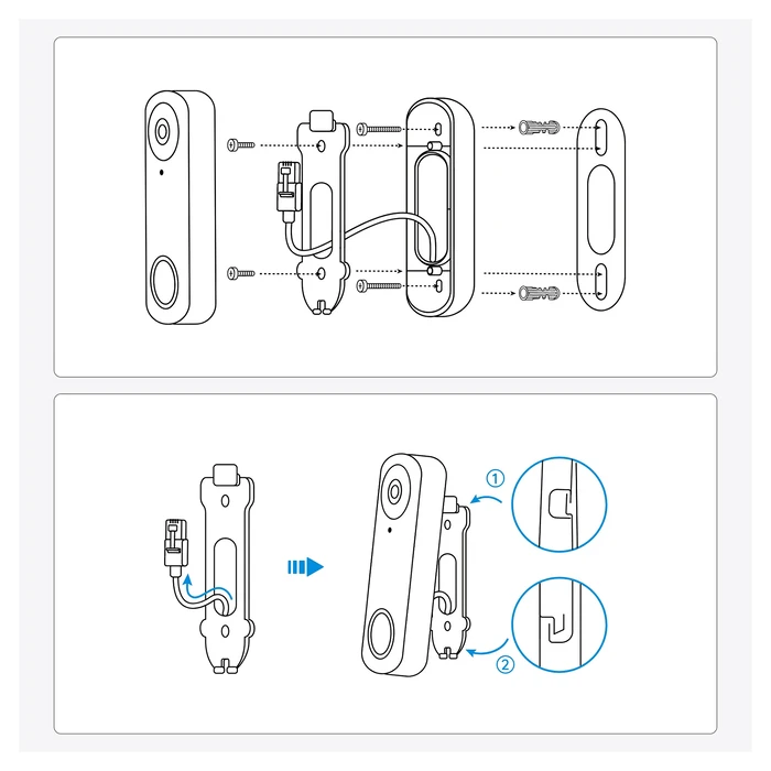 Κουδούνι Πόρτας Reolink VDB2K01WD