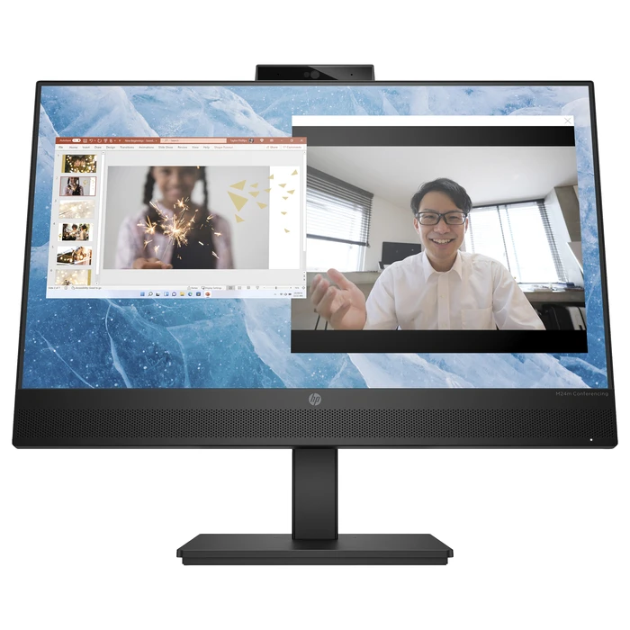 Monitor 24" (1920x1080) HP M24m Conferencing 16:9 FHD IPS 5ms 75Hz HDMI DP USB-C Speaker Black