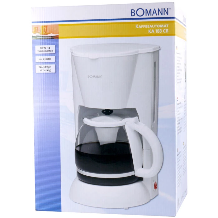 Καφετιέρα Φίλτρου Bomann KA 183 CB WHITE