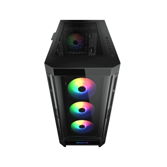 Κουτί Η/Υ Cougar Duoface Pro Rgb Tempered Glass Middleplus Atx Black (4X120Mm Argb Fans Preinstalled, 2 Front Panels)