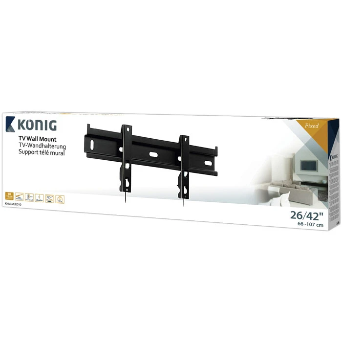 Βάση Τηλεόρασης Τοίχου Konig KNM-MLED 10 ultra flat 26-42