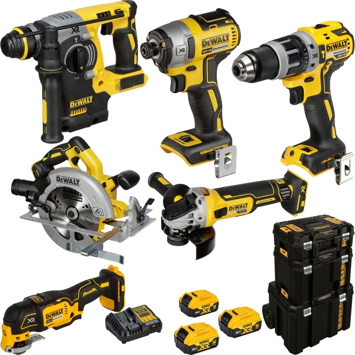 DeWalt DCK755P3T-QW Σετ 7 εργαλείων XR 18V (3 x 5.0Ah Li‑Ion, 3x TSTAK)