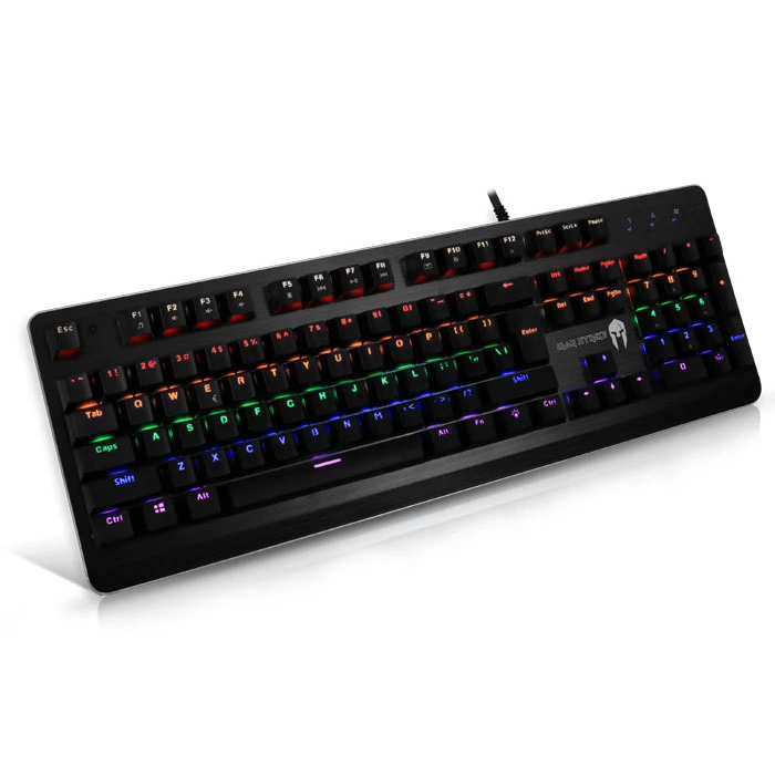 Gaming Πληκτρολόγιο Ενσύρματο Nod IRON STRIKE GAMING Black RGB LED