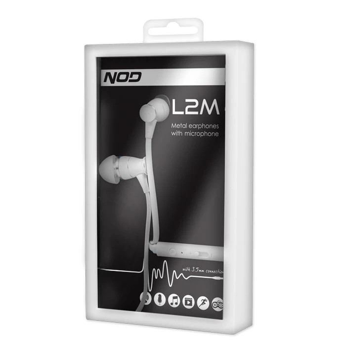 Handsfree Ακουστικά Nod L2M WHITE METAL