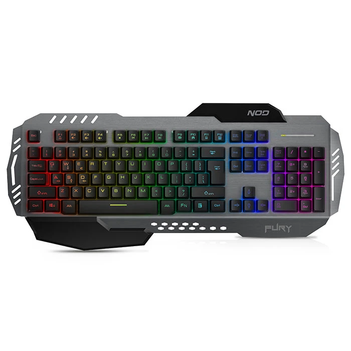 Gaming Πληκτρολόγιο Ενσύρματο NOD Fury Gaming with palmrest and RGB LED