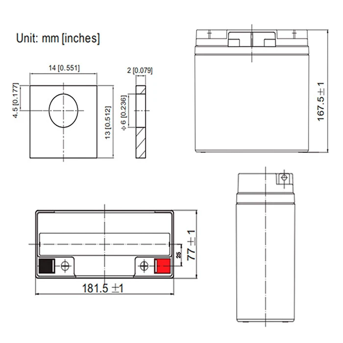 Μπαταρία Μολύβδου Nod LAB 12V 18AH