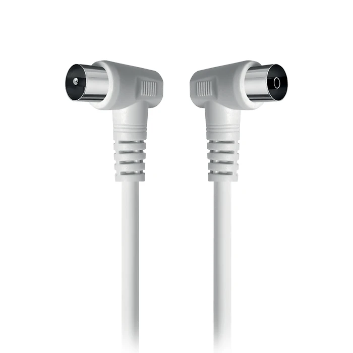 Καλώδιο Κεραίας Nod Ac90-1.5b White Υπό Γωνία 90° Rf Αρσενικό - Rf Θηλυκό 1.5m