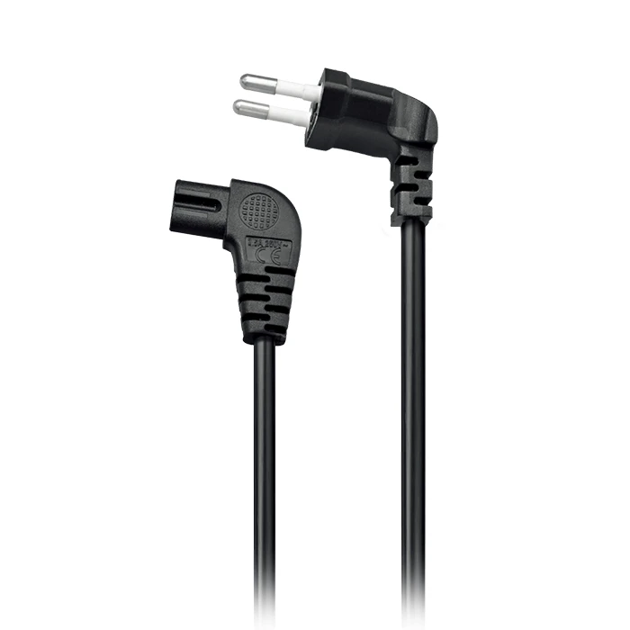 Καλώδιο τροφοδοσίας Nod υπό γωνία 90° Euro αρσενικό - IEC-320-C7 θηλυκό, 1.5m