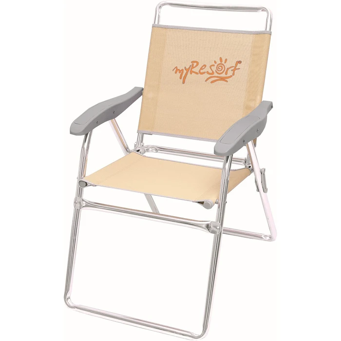 myResort Aluminum Garden/Veranda Chair Ecru (Beige) with Textilene Armrests 2x1