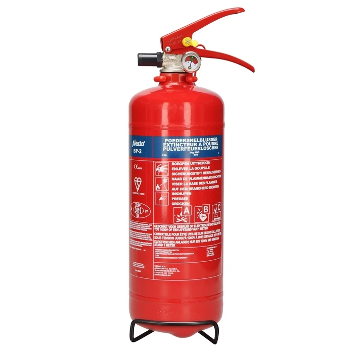 Alecto Portable Dry Powder Fire Extinguisher 2kg BP-2