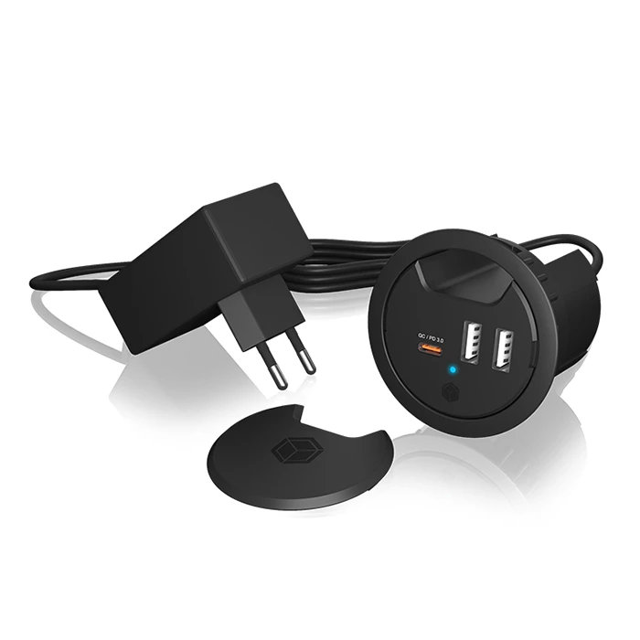 USB Hub Icy Box USB με Power Delivery 3.0 και Quick Charge 4.0