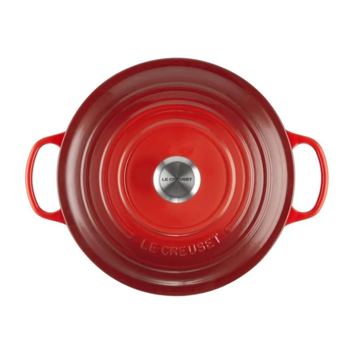Le Creuset Signature Round Roaster 28 cm - Cherry Red (21177280602430)