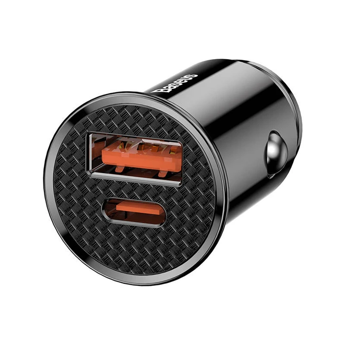 Φορτιστής Αυτοκινήτου Baseus Circular PD QC4.0+ 5A 30W (black)