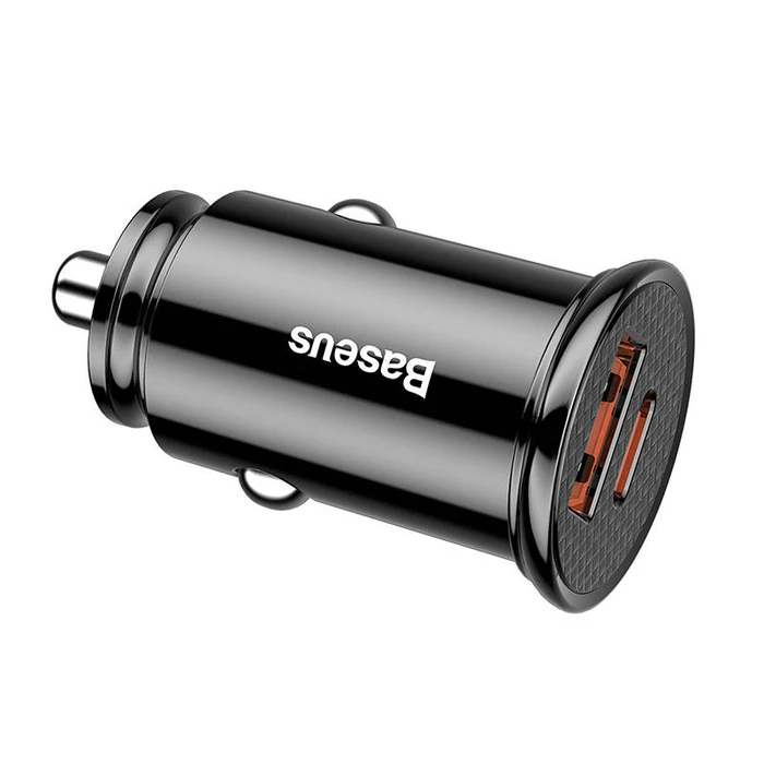 Φορτιστής Αυτοκινήτου Baseus Circular PD QC4.0+ 5A 30W (black)