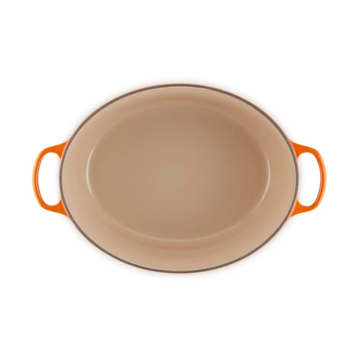 Le Creuset Signature Oval Roaster 40 cm - Enameled Cast Iron Oven Roaster (Oven Red)