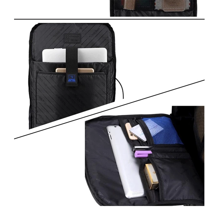 Τσάντα Πλάτης Arctic Hunter 1500346-Bk Με Θήκη Laptop 15.6" Μαύρη