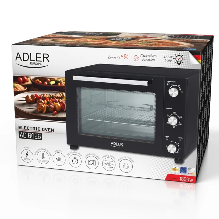 Φουρνάκι Adler 48l 1800w Black