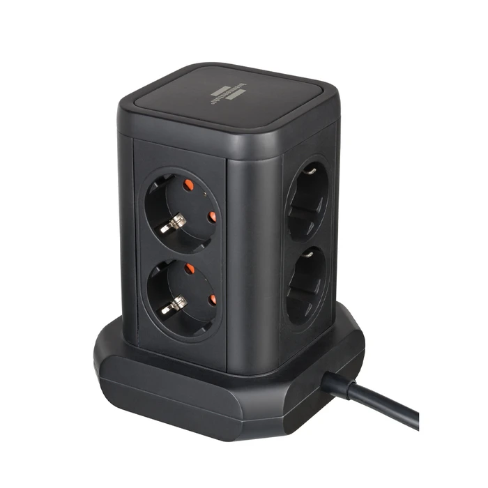 Πολύπριζο επιτραπέζιος πύργος 8 θέσεων 2XUSB-A 1XUSB-C και διακόπτη 1153560010 BRENNENSTUHL