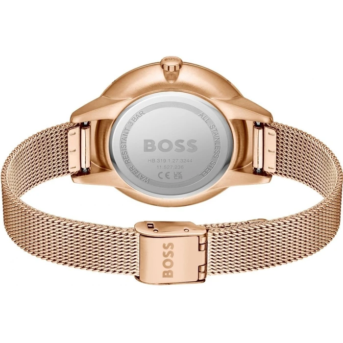 Γυναικείο Ρολόι Boss 1502663 (40mm) Μεταλλικό Μπρασελέ Χρυσό