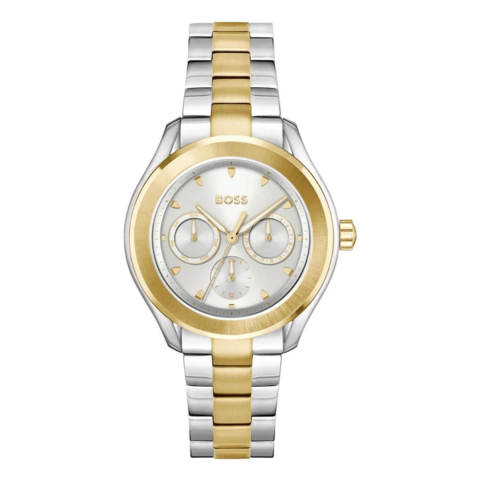 BOSS Γυναικείο Ρολόι Quartz 38mm Χρυσό Ατσάλινο Μπρασελέ - Model 1502746