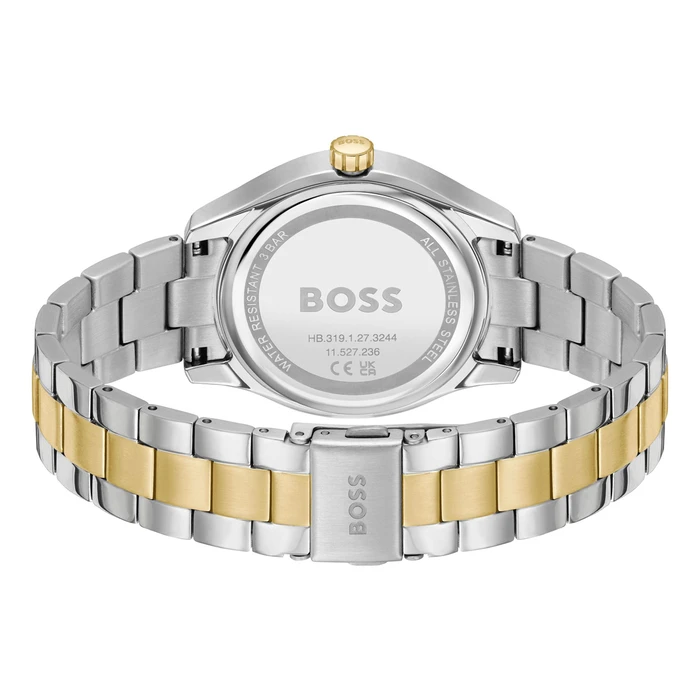 BOSS Γυναικείο Ρολόι Quartz 38mm Χρυσό Ατσάλινο Μπρασελέ - Model 1502746