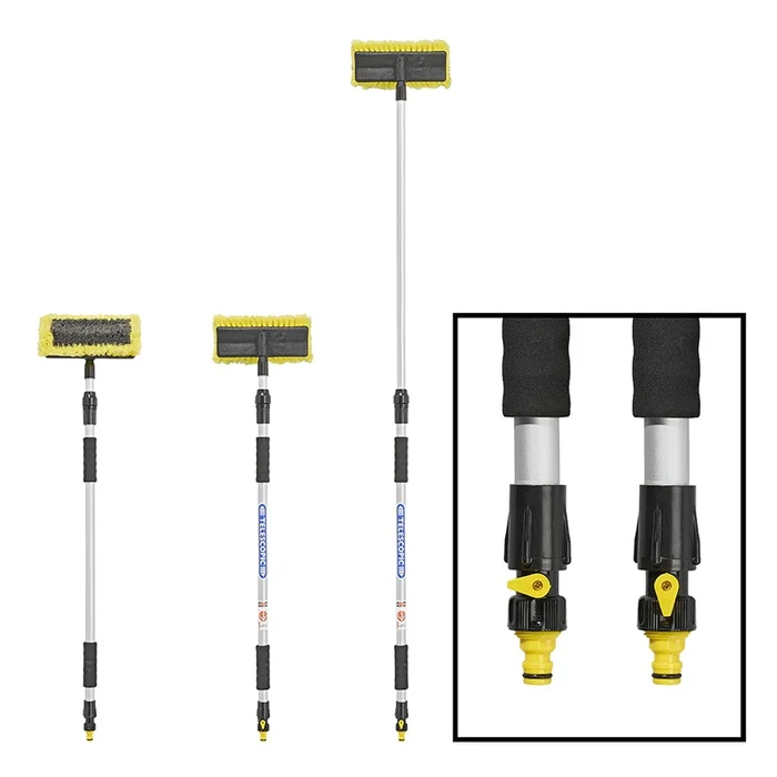 Βούρτσα Πλυσίματος ProPlus 150681, Τηλεσκοπική Έως 1.8M, Κίτρινη/Μαύρη