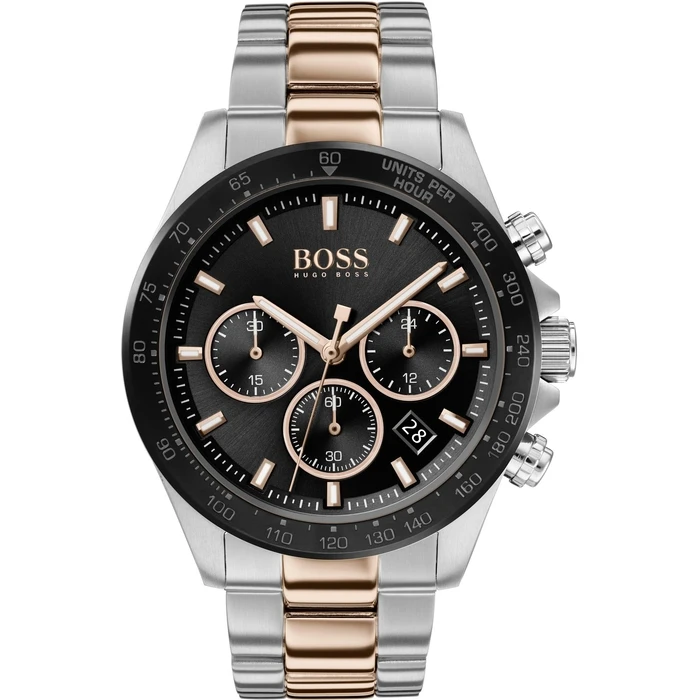 Ανδρικό Ρολόι Boss 1513757 (43mm) Μεταλλικό Μπρασελέ Ασημί