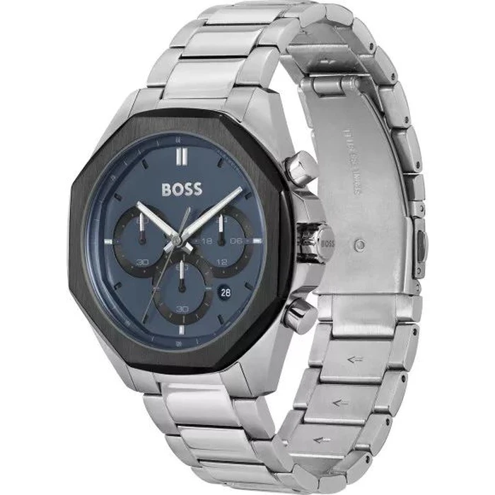 Ανδρικό Ρολόι Boss 1514015 (43mm) Μεταλλικό Μπρασελέ Ασημί