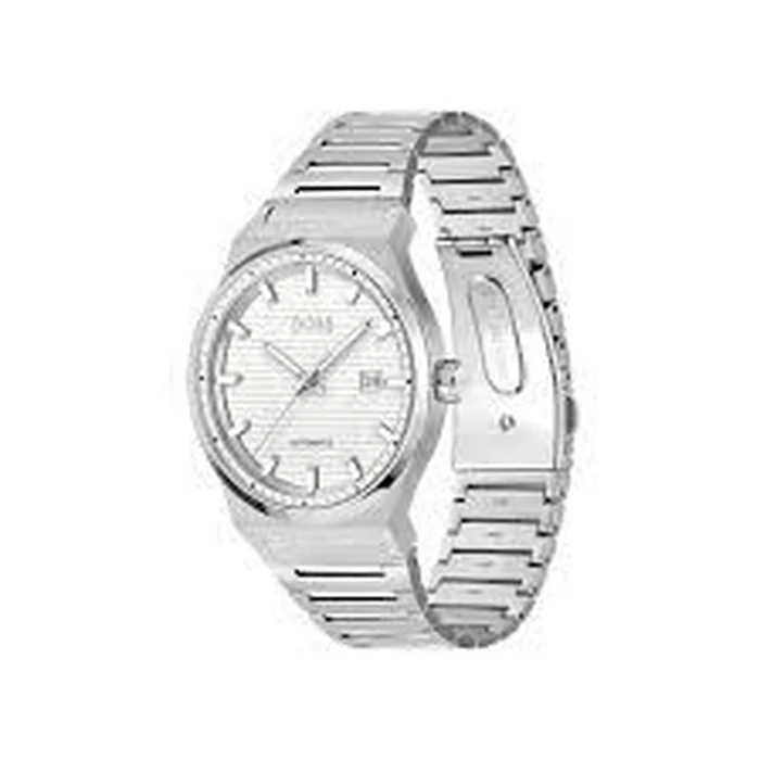Ανδρικό Ρολόι Boss 1514186 (41mm) Μεταλλικό Μπρασελέ Ασημί